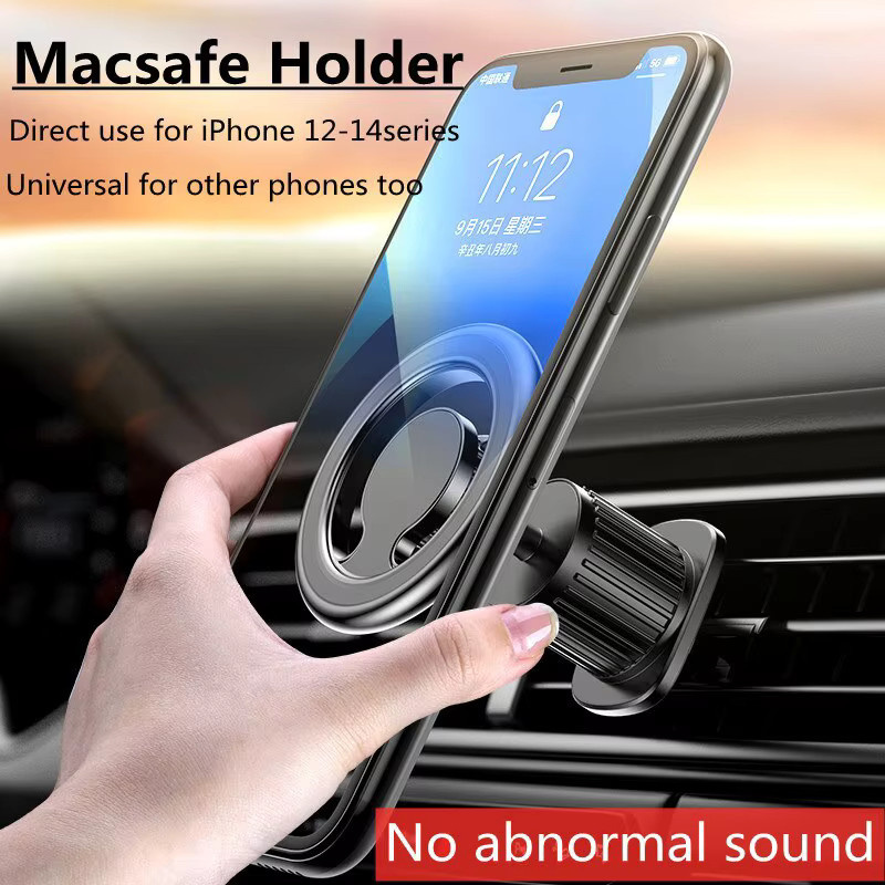 KAFNHCKA Magnetischer Auto-Handyhalter für Lüftungsschlitze in Schwarz, Kompatibel mit Apple MagSafe, iPhone 17/16, Xiaomi und Huawei - Bild 2