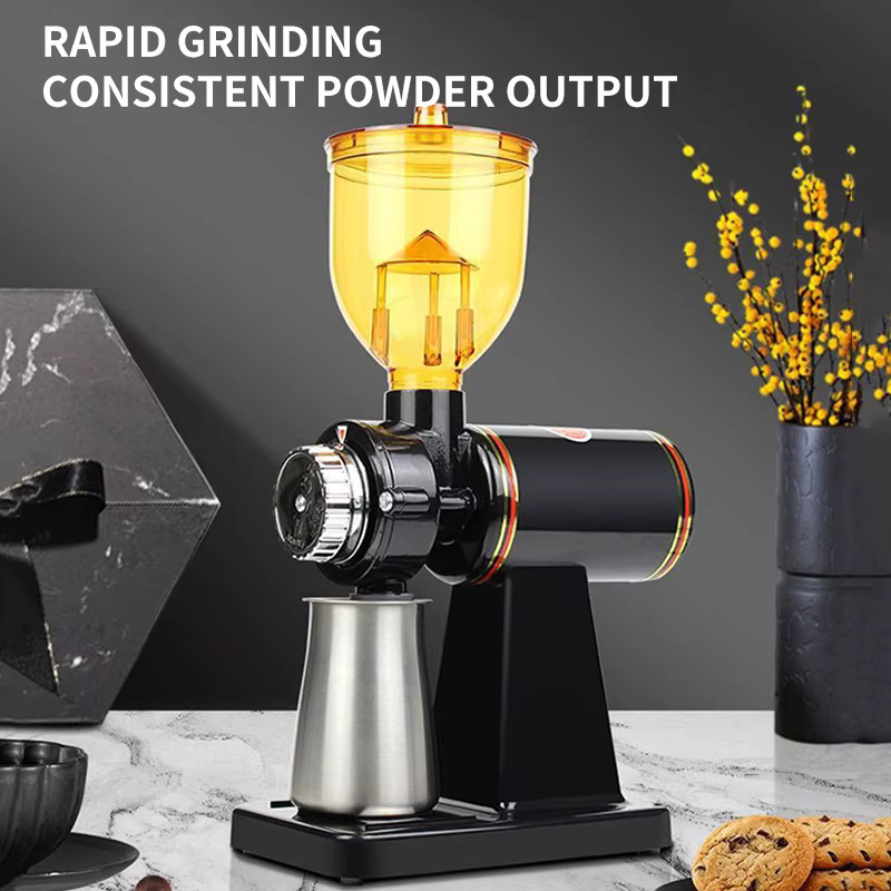 DIVEDEER Elektrische Mini-Kaffeemühle in Schwarz für Espresso und Pour Over - Bild 2