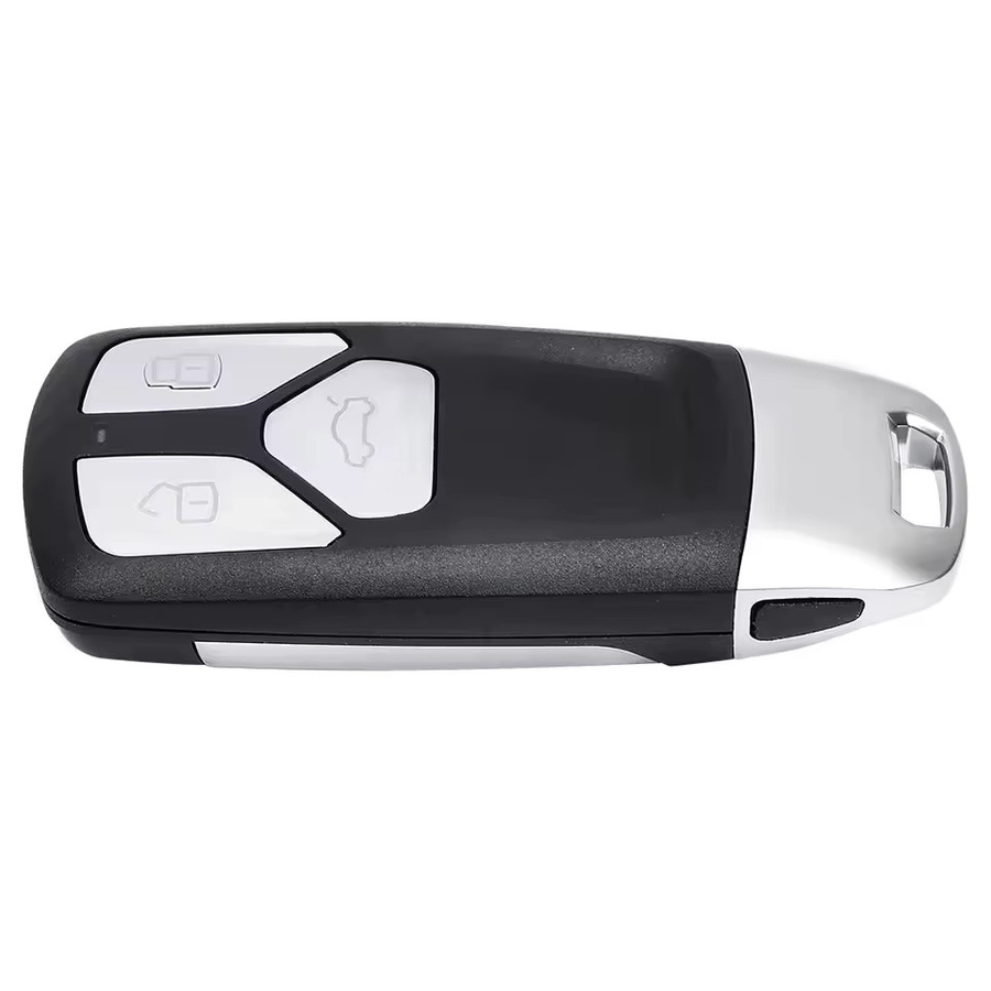 Smart 3-Tasten Fernbedienung Schlüssel Fob für Audi TT A3 A4 A5 S5 SQ5 in Schwarz und Silber (433MHz) - Bild 2
