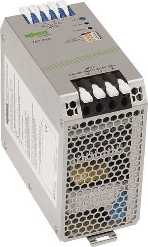 WAGO 787-740 Hutschienen-Netzteil DIN-Rail 24 V/DC 12.5 A mit 2 Ausgängen in Silber - Bild 1
