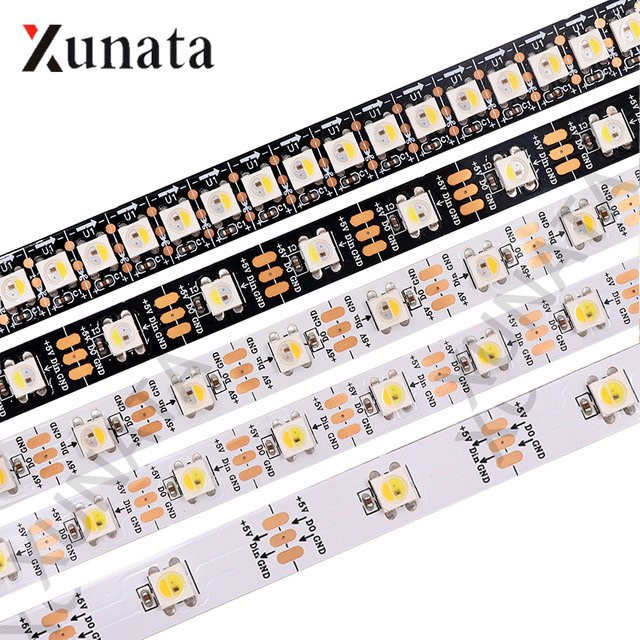 XUNATA SK6812 RGBW LED-Streifen 5V adressierbarer RGBWW Pixelstreifen wasserdicht - Bild 1