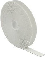 Delock Klettband auf Rolle in Weiß, Breite: 20 mm, Länge: 10 m - Bild 1