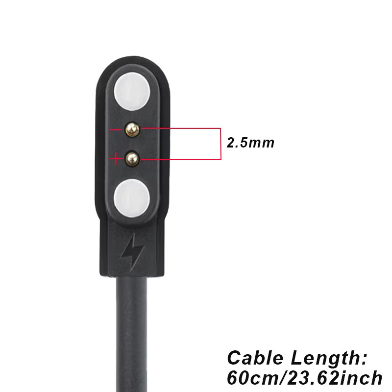 Smartwatch Ladegerät, USB Magnetisches Ladekabel, Schwarz - Bild 2