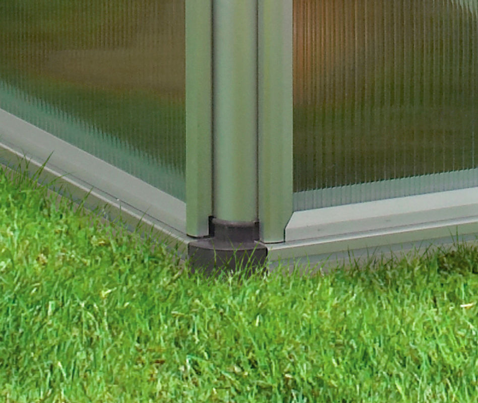Vitavia Gewächshaus Zeus mit 15,7 m² Fläche, silberfarben, Aluminium und Polycarbonat - Bild 5