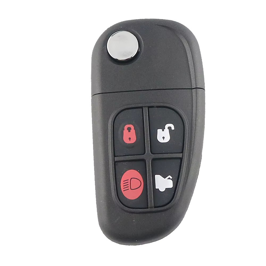 YIQIXIN Klappbare Smart-Fernbedienungs-Autoschlüsselhülle für Jaguar X-Type S-Type XJ XK XF in Schwarz - Bild 2