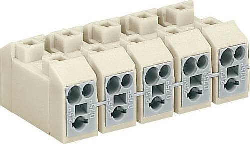WAGO 272-585 Netzanschlussklemme für flexible und starre Leiter in Beige und Weiß, 500 Stück - Bild 1