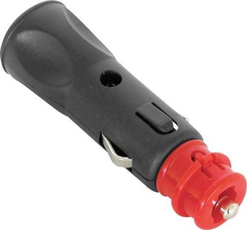 HP KFZ Universalstecker mit Sicherung in Schwarz, Belastbarkeit max. 8A, 12 V/DC - Bild 1