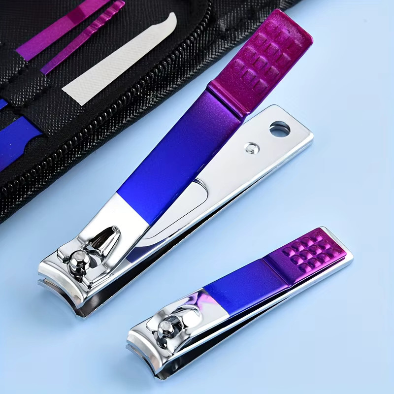OLOEY Maniküre- und Pediküre-Set mit Edelstahl-Nagelknipser, Unisex - Bild 5
