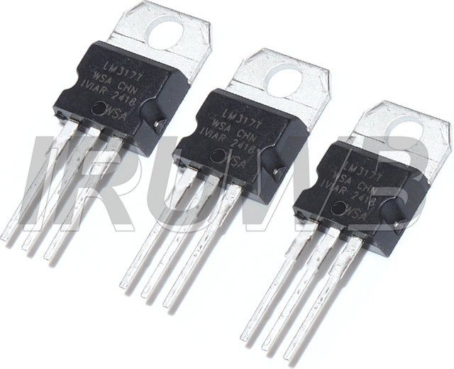 LM317T Spannungsregler TO-220 in Schwarz mit 1,2 V bis 37 V und 1,5 A - Bild 1