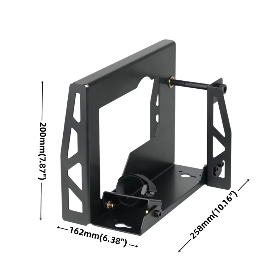 Rac Flip-Hobelständer aus Stahl in Schwarz, umgekehrte Halterung für elektrische Hobel zur Unterstützung bei der Holzbearbeitung, B/T/H: 25,8 x 20,0 x 16,2 cm - Bild 2