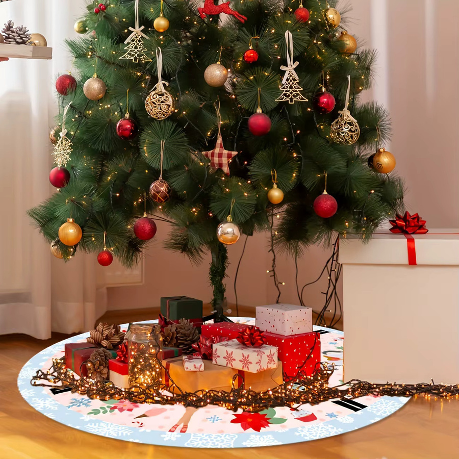 VIKAMA Weihnachtsbaumrock mit Nussknacker-Motiv in Multicolour aus Textil, Durchmesser: 122 cm - Bild 3