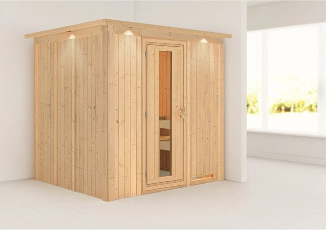 Karibu Sauna LED-Dachkranz in Natur - Bild 1