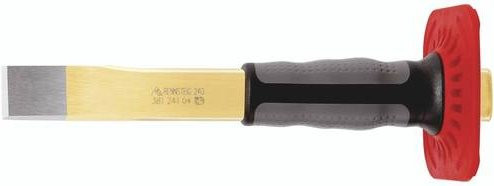 Rennsteig Schlitzmeißel HS gebogen aus Stahl, Farbe: Mehrfarbig, Länge: 240 mm - Bild 1