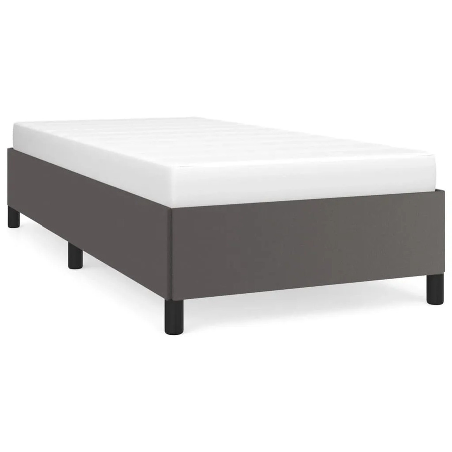 vidaXL Polsterbett aus Kunstleder in Grau, B/T/H: 80 x 200 x 35 cm - Bild 2