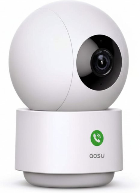 aosu IndoorCam P1 Pro WLAN IP Überwachungskamera in Weiß - Bild 1