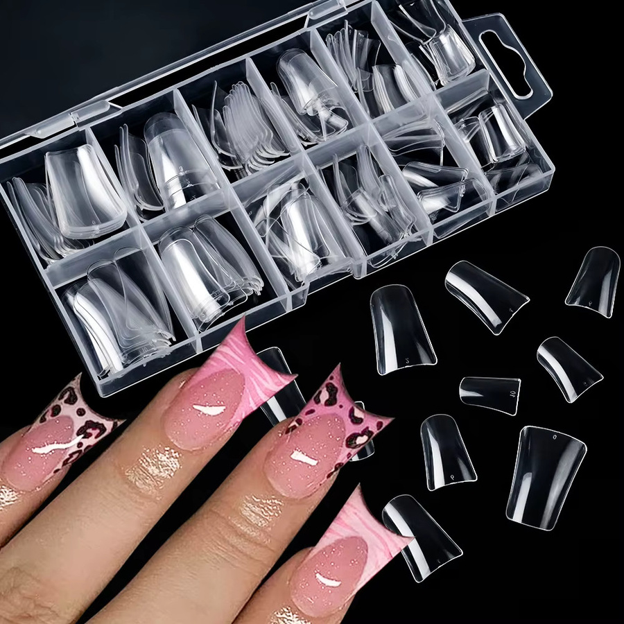 HotPress Press-On-Nägel, transparent, glänzend, 120 Stück - Bild 2