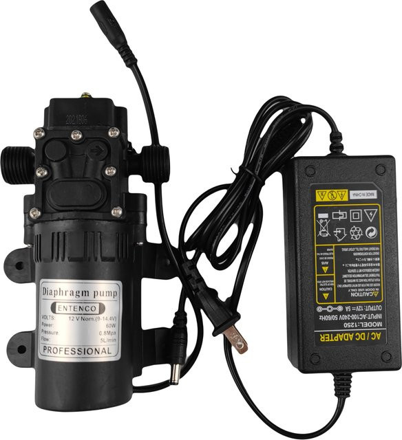 ENTENCO 12V Hochdruck-Nebelpumpe mit 160PSI Booster und Membran-Wassersprüher - Bild 1