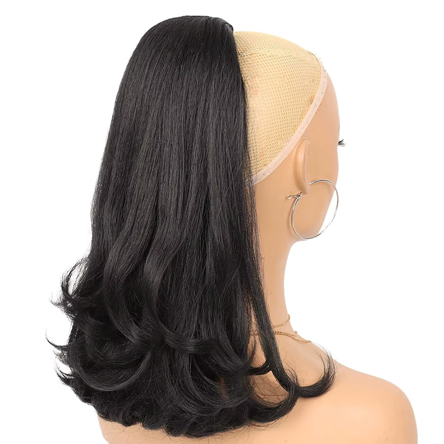 G&T Wig Haarverlängerung Yaki Gerade, Schwarz, 16 Zoll, Damen - Bild 2