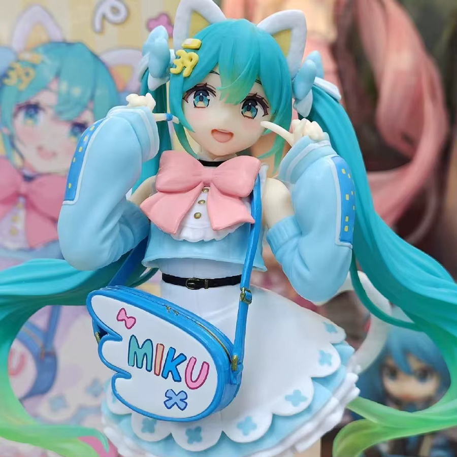Bandai Hatsune Miku Katzenohren-Figur Fancy Ver., Sammlermodell, Bunt / Mehrfarbig - Bild 2