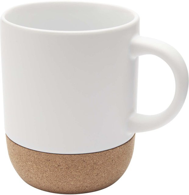 Mister Sonder Keramiktasse Billie Weiß mit Korkdetails 300 ml - Bild 1