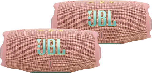 JBL Charge 6 Doppelpack Bluetooth Lautsprecher in Pink mit IP68 Schutzklasse - Bild 1