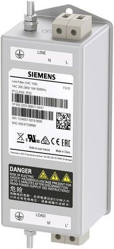 Siemens Netzfilter 6SL3203-0BB21-8VA1 in Grau - Bild 1