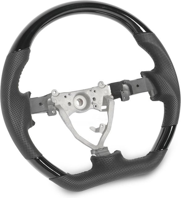 TOMTOP JMS Lenkradbezug aus perforiertem Leder mit schwarzer Naht für FJ Cruiser 2007 bis 2017, Schwarz - Bild 1