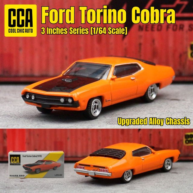 caipo Ford Torino Cobra Limousine, Miniaturmodell, 1:64, Zinklegierung - Bild 1