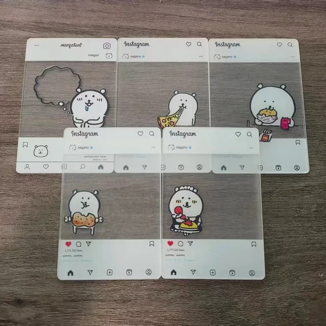 Bandai Nagano Bär Acryl Transparenter Kartenhalter, Kawaii Foto-Requisite, Selfie-Ständer - Bild 1