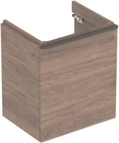 Geberit Waschtischunterschrank Smyle Square in Nussbaum, B/H/T: 53,6 x 61,7 x 43,3 cm - Bild 1