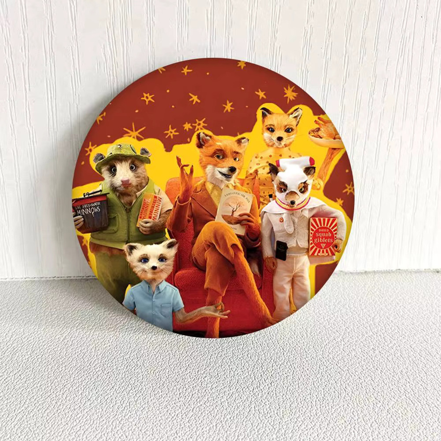 Mesuca Brosche, F-Fantastic Mr F-FoX, Rundes Abzeichen - Bild 6