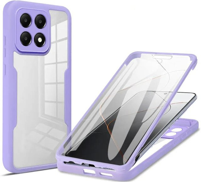 Techsuit ColorVerse 360 Schutzhülle für Xiaomi Poco F6 Pro in Lila und Transparent - Bild 1