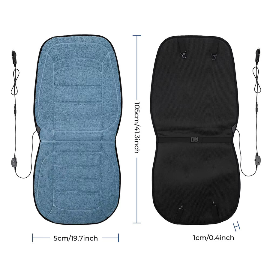 Hailicare Massagekissen mit Vibration für Nacken und Ganzkörper, Tragbare Massagematte in Blau - Bild 3