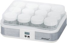 Steba JM 2 Joghurtbereiter mit 2,4 l Fassungsvermögen, Digitalanzeige und Timer in Silber/Weiß - Bild 1