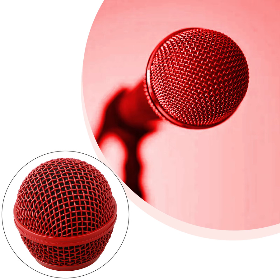 Shure Mikrofon Ersatz Kopf Stahl Mic Grille Abdeckung in Silber für Beta 58 Mikrofone - Bild 4