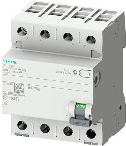 Siemens 5SV3342-4KK14 Fehlerstrom-Schutzschalter RCD in Weiß - Bild 1