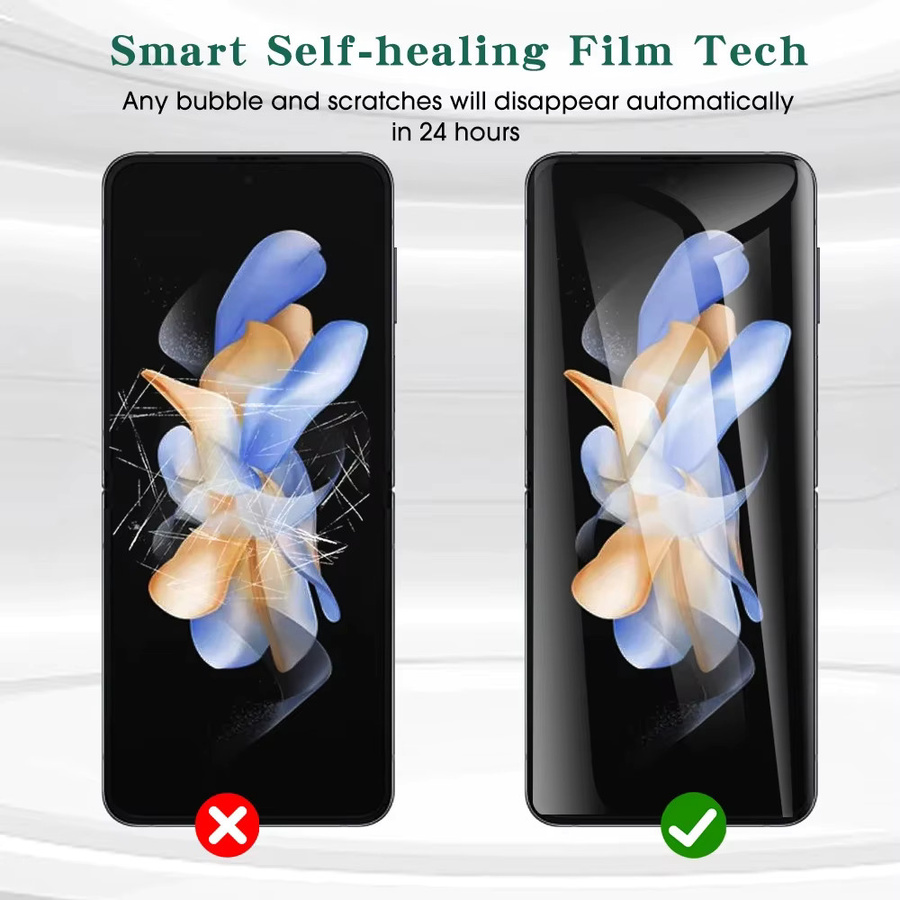 4 Stück Hydrogelfolie Displayschutzfolie für Samsung Galaxy Z Flip 5, 4 und 3 in Transparent - Bild 6