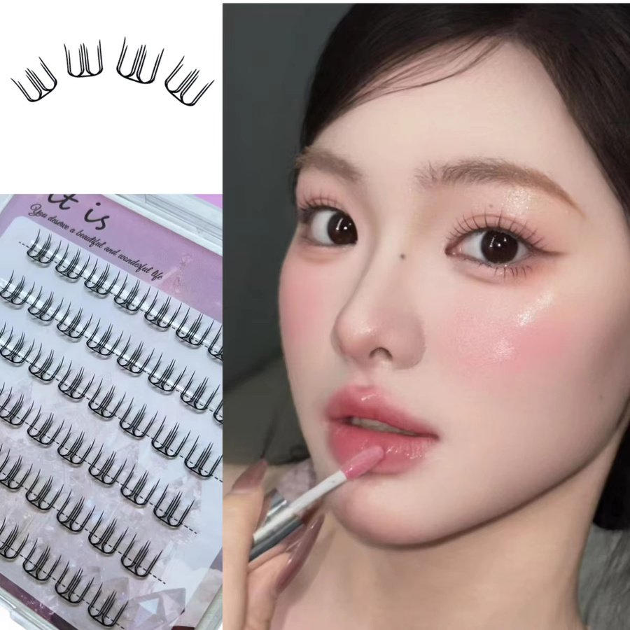 WINKLURE JIWOO Wimperncluster, Natürlich, Unisex - Bild 3