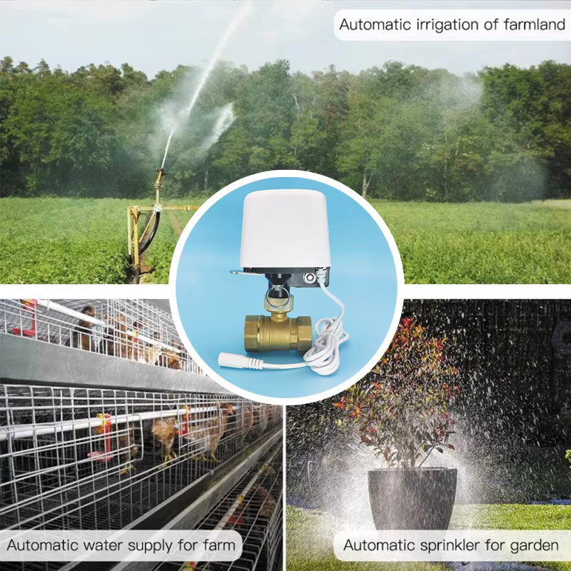 Tuya Zigbee WLAN Wasserventil für die Gartenbewässerung mit Timer und automatischer Wasserstopp-Steuerung, Weiß, DN32 - Bild 5