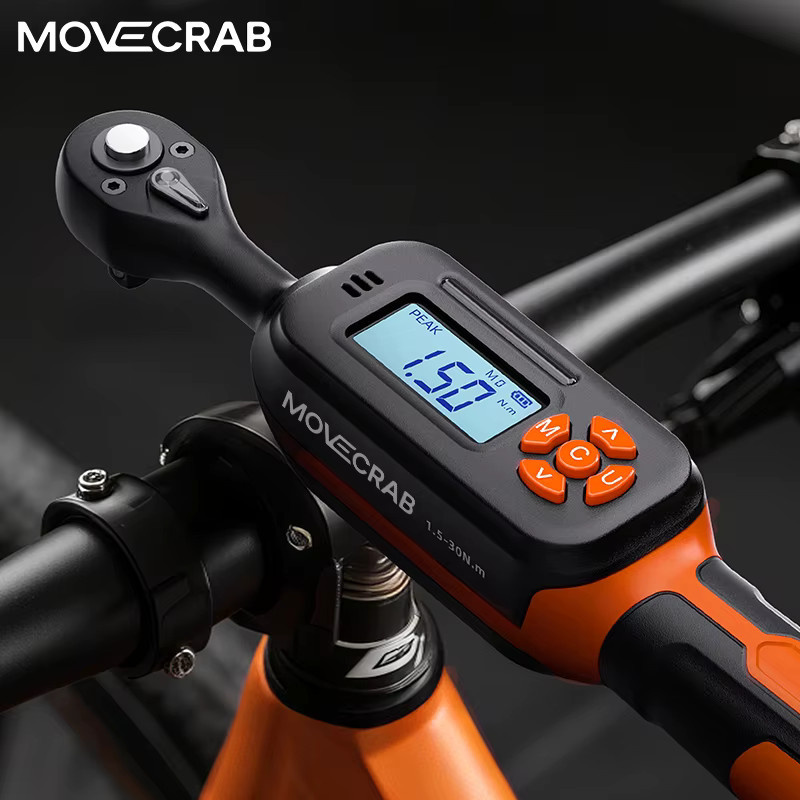 MOVECRAB Digitaler Drehmomentschlüssel Serie in Schwarz mit 1,5-340N.m, 2% Genauigkeit, LED-Blitz und Vibrationsalarm - Bild 6