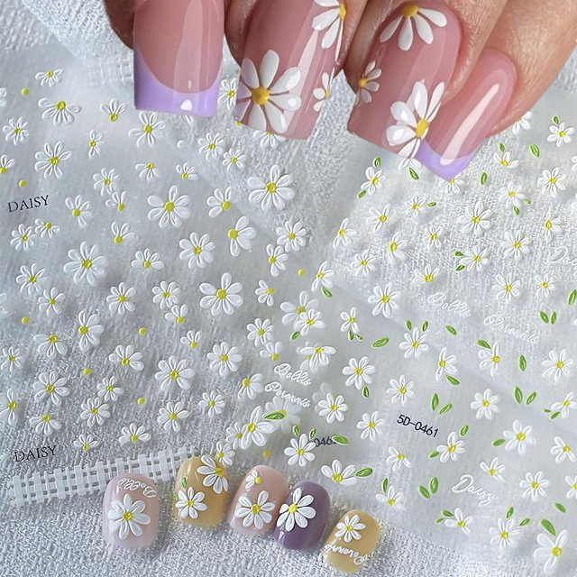 MAFANAILS Nagelsticker, Weiß, Glänzend, Unisex - Bild 1