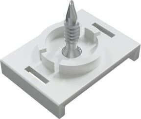 EVN Montageclip LUMCLS mit Schraube Set in Weiß, 3 Stück - Bild 1