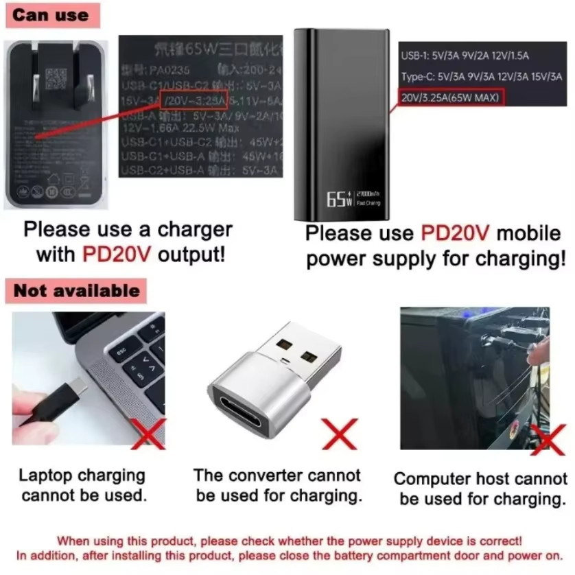 VIKEFON USB C auf DC Netzteil Kabel in Schwarz für Router, Lautsprecher und CCTV Kamera mit 5,5x2,1mm und 5,5x2,5mm Stecker (9V/12V/15V/20V PD) - Bild 3