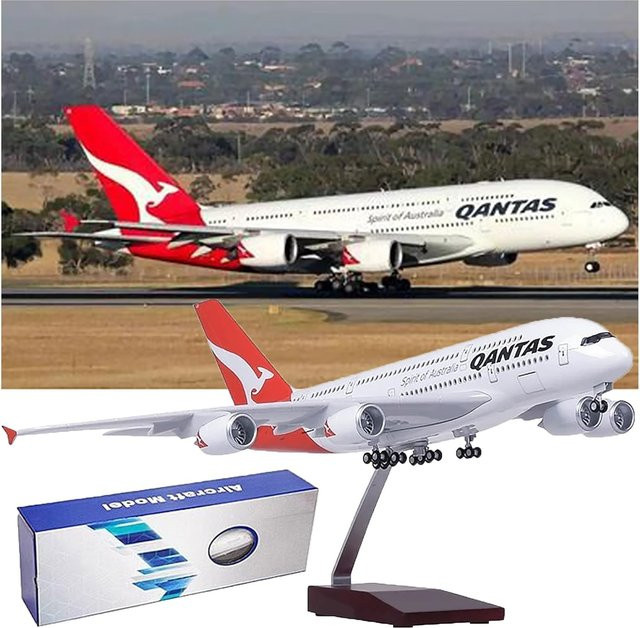 ZOCO Australian Airlines A380 Qantas Civil Aviation Flugzeugmodell, 1:160 - Bild 1