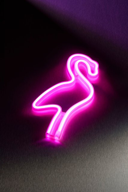 Neon Wall Light Flamingo LED Wandleuchte in Pink - Bild 1