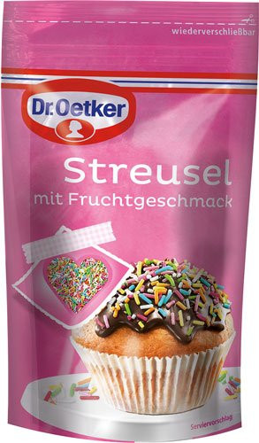 Dr. Oetker Streusel bunt Fruchtgeschmack 100 g - Bild 1