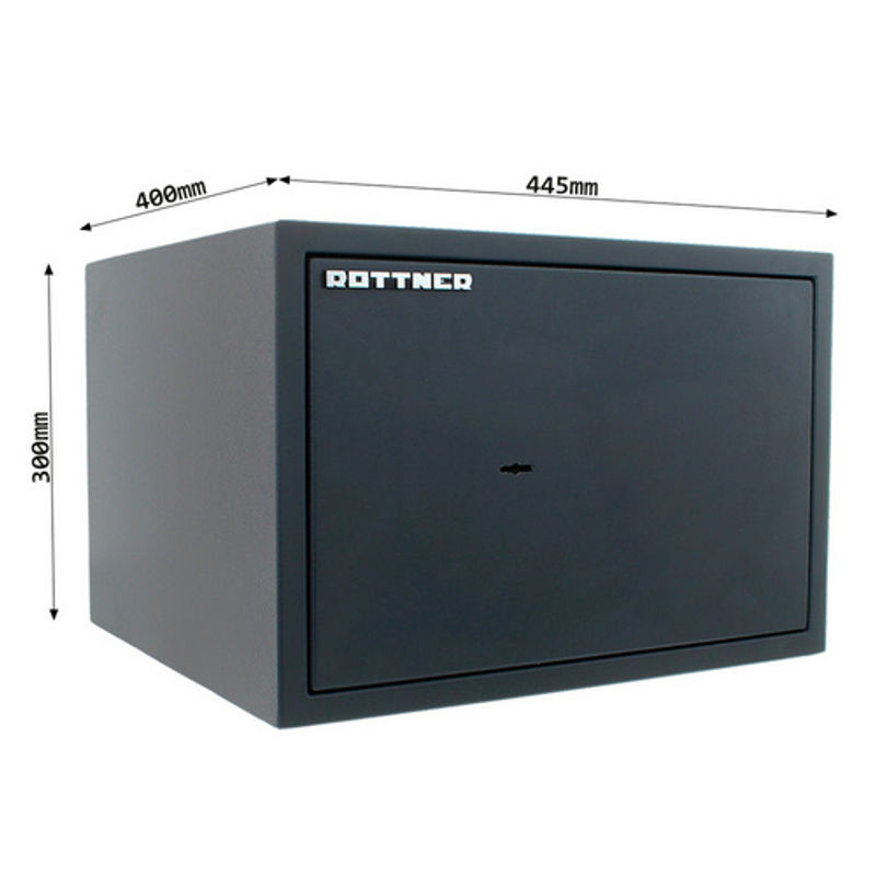 Rottner Tresor Power Safe aus Stahl in Anthrazit und Schwarz, B/H: 44,5 x 30 cm - Bild 3