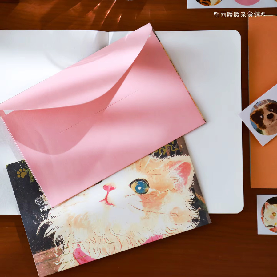 Morning Rain Meow-Meow Hund-Umschlag im High-End Ins-Stil mit niedlichem Haustiermotiv, mehrfarbig - Bild 3