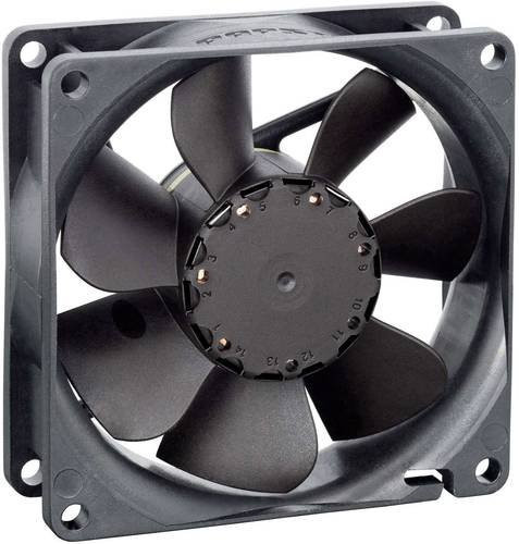 EBM Papst Axiallüfter 8412NG 12 V/DC, Schwarz, B: 80 mm, H: 80 mm, T: 25,4 mm - Bild 1