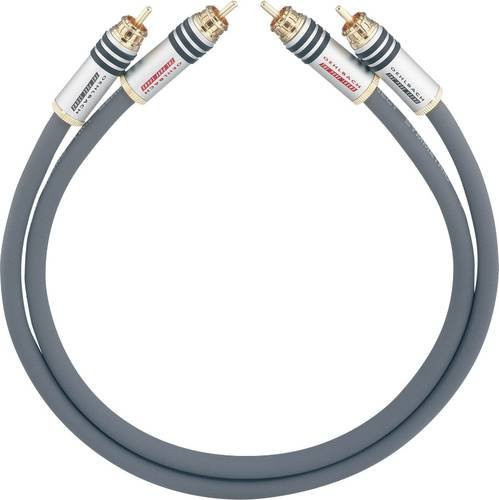 Oehlbach NF 14 MASTER Audio-Cinchkabel Set, 2x 1,0 m, Anthrazit, vergoldete Steckkontakte - Bild 1